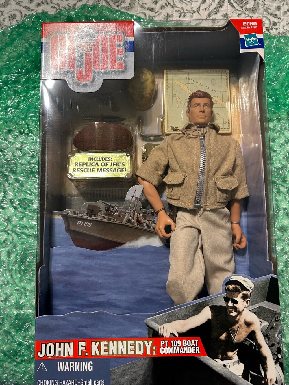 Hasbro G.I. Joe John F. Kennedy PT 109 Boat Commander Action Figure New 2000